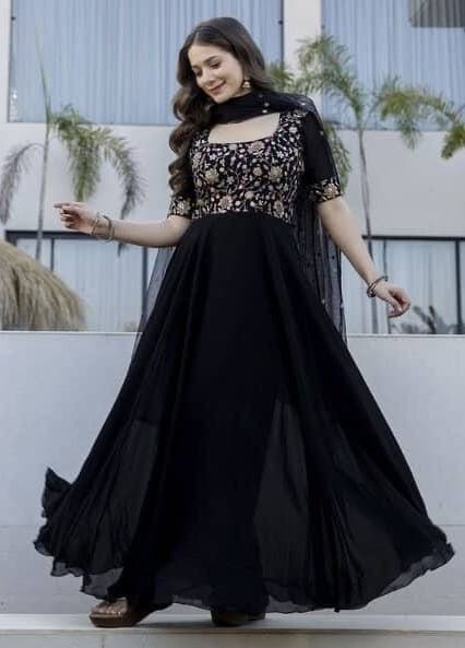 Noir Sequin Anarkali